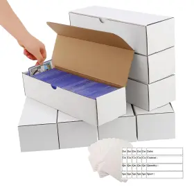 Biu-boom 762716385177 Pkmn Card Box 8 Pack-6400 Count Trading Storage With 30 Dividers&10