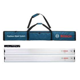 Bosch Fsn1600x2b 63 Inch Aluminum Track Saw Tracks And Connector Kit With Carrying Bag 10-piece