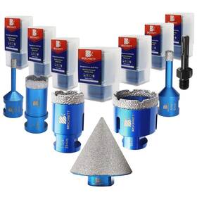 Brschnitt Bdb03907203r120 Diamond Core Drill Bit Set - 6/8/25/35/50mm Hole Saw And Chamfer 5