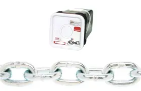 0184536 Campbell Chain Cha Welded Grade 43 High Test 60ft L X 5/16 Silver Carbon Steel