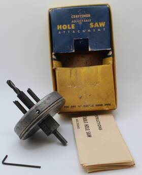 Craftsman 605.25660 Vtg Adjustable Hole Saw Attachment Model Cat. No. 2566 Usa