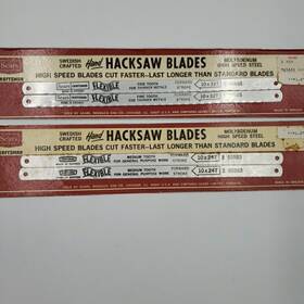 Craftsman 65883 4 Vtg Hacksaw Blades Sears 10 Inch 24t Molybdenum High Speed Steel Sweden