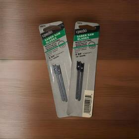 Credo 10273 Sabre Saw Blades 2 Pkgs Wood Cutting 12tpi 2-3/4 Inch Nos Sale