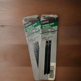 Credo 14688 Sabre Saw Blades 2 Pkgs For Wood 10 Tpi 3-5/8 Inch Nos Sale