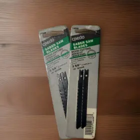 14688 Credo Sabre Saw Blades 2 Pkgs For Wood 10 Tpi 3-5/8 Inch Nos Sale
