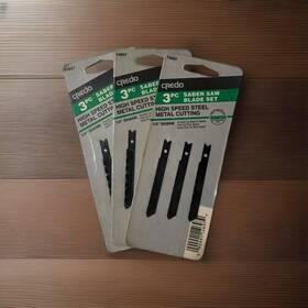 Credo 14697 Sabre Saw Blades 3 Pkgs High Spd Steel Metal Cutting Nos Sale