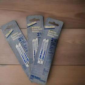 Disston 5852 Sabre Saw Blades 3 Lot Metal Cutting 21 Tpi 2-3/4 Inch Nos Sale