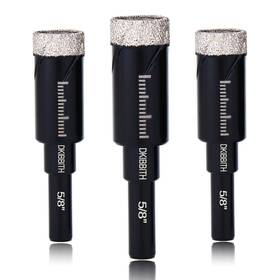 Dkibbith Vvt-071 3-pack 5/8 Inch Diamond Core Drill Bits Set 16mm Tile For Ceramic Por