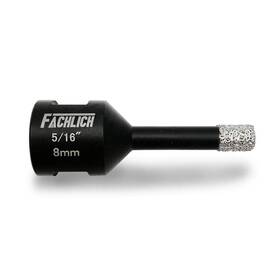 Fachlich F965621008 5/16 Inch Diamond Hole Saw Vacuum Brazed Drill Core Bits For Tile Porcelian M