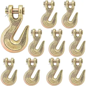 Hdlyjz105 Handrerlee Hdlyjz105/16 10pcs 5/16 Inch Clevis Grab Hooks Grade 70 Heavy Duty Chain Hook For Trucking Con