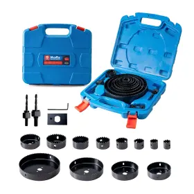 Hf104019 Highfire 19 Pcs Hole Saw Set 3/4 Inch -6 19-152mm For Soft Wood Plywood Drywall And Pvc