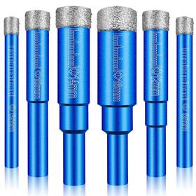 Holimax Hp011 Dry Diamond Drill Bits Set 6 Pcs Small Hole Saw Kit For Granite Marbl