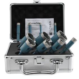 Jeeynotols D0113hexk5.d2.f2 11pcs Dry Diamond Hole Saw Drill Bits Set With Trangle Shank Thread 1/4 Inch 5/1