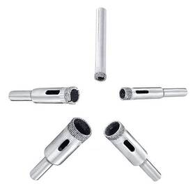 Kang 707025506905 Glass Drill Bit Set 5 Pcs Diamond Bits Hole Saw Bottle Extractor Remover Tool