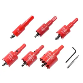 Laiwei 796917358241 Hole Saw Kit Power Drill Tool For Drilling Wood Pvc Alumi
