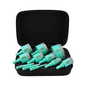 Lekomesh Lekomesh-dcdb-11-tsk Diamond Core Drill Bits Set - Tile Hole Saw Kit 6/8/10/20/25/28/32/