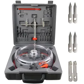 Lunarlipes 710702981292 Adjustable Hole Saw Cutter Kit 1-5/8 Inch To 8 40-200mm Twin Blade Ho