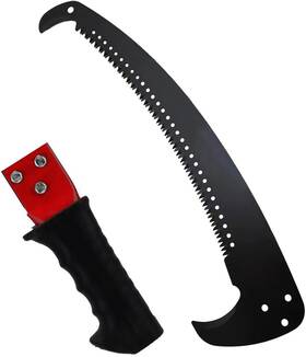 Mefbant 774196053224 Hand Pruning Saw Razortooth Extension 23.4in With Handle Black
