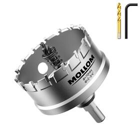 Mollom Chs170 2-3/4ftft 70mm Heavy Duty Carbide Hole Saw With 2 Pilot Drill Bits Cutt