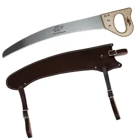 Wsc123-l Outfitters Supply Hand Saw Fanno Trail With Premium Leather Scabbard And Cut-on-the-pull Cur
