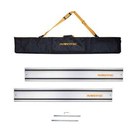 Powertec 71550 110 Inch Track Saw Guide Rail Kit For Makita Or Festool 2x55 Rails Wit