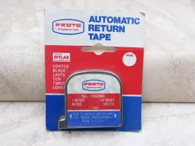 1552me Proto Vintage No. Tape Measure 3 Meters 119 Inches Usa Made Nos