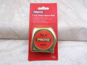 Proto 1575l Vintage No. Tape Measure 10 Foot Pkg Date 1985 Usa Made Nos