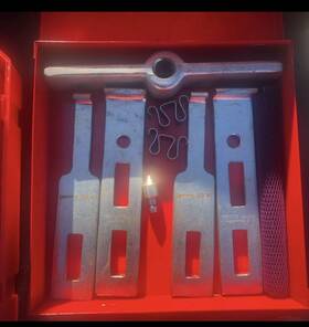 Proto 4212sjb 14 Piece Cased Set Of 6 Ton 2 Arm Pullers With 8 Jaws