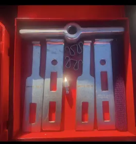 4212sjb Proto 14 Piece Cased Set Of 6 Ton 2 Arm Pullers With 8 Jaws