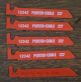 Rockwell/porter Cable 12342 12345 Super Vtg 4 Ea P/cable #12342 And 1 R/well Hook Shank Metal 24s Tpi