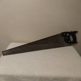 Sears Roebuck & Co. 9-3527 Vintage And Co. 26 Inch 8 Point Std Crosscut Hand Saw With Plastic Handle