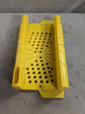 Stanley 1-20-600 Stanley12 Inch Miter Box - Ruled Edge 45 And 90 Degree Fixed Cut Angles Plastic