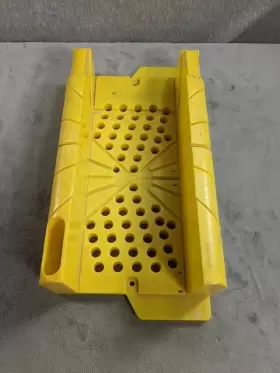 Stanley12 Stanley 1-20-600 Inch Miter Box - Ruled Edge 45 And 90 Degree Fixed Cut Angles Plastic