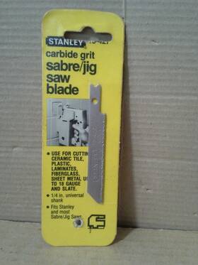Stanley 15-427 Vintage Carbide Grit Sabre/jig Saw Blade Nos