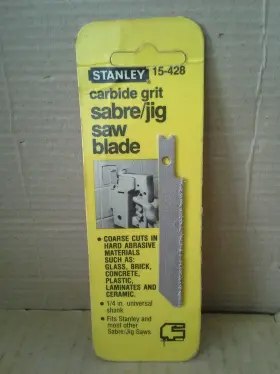 15-428 Stanley Vintage Carbide Grit Sabre/jig Saw Blade Nos
