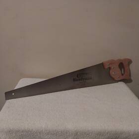 Stanley 15-528 Vintage Handyman 26 Inch 10 Point Crosscut Hand Saw With Wooden Handle