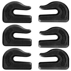 V-chen 794855444422 6pcs Weld-on Chain Hook 3/8 Inch Grade 70 Clevis Grab Hooks For Tractor Buck