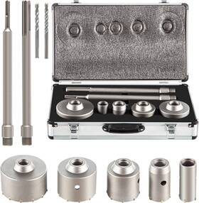 Vevor 3nbbd99u2hntkjtzwlw9jt Concrete Hole Saw Kit 1-2/11 Inch 1-3/5 2-9/16 3-5/32 3-15/16 Drill B