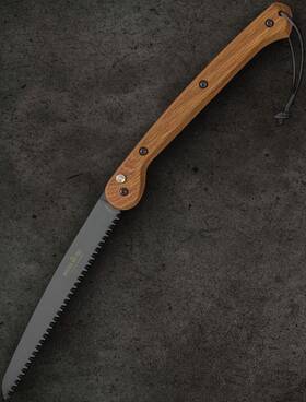 Woxna 112025 Halsing Folding Saw 10 Inch Black Finish High Carbon Steel Blade Oak Handle