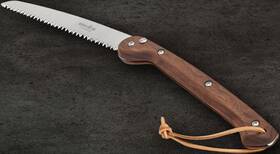 Woxna 113025 Ljusnan Folding Saw 10 Inch Satin Finish 10c28mo2 Steel Blade Walnut Handle