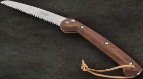 10c28mo2 Woxna 113025 Ljusnan Folding Saw 10 Inch Satin Finish Steel Blade Walnut Handle