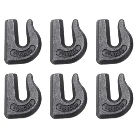 02-sp Yaegoo 6 Pack 3/8 Inch Weld On Grab Hook Grade 70 Forged Chain Hooks Heavy Duty T