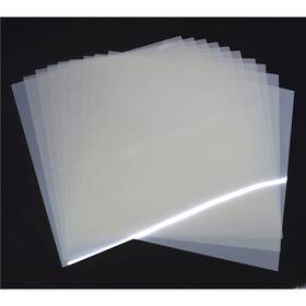 Zhluja 766972224416 10-pack 10 Mil 12 Inch Blank Stencil Sheet For Laser Cutting Milky Trans