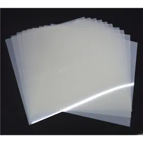 Zhluja 766972224416 10-pack 10 Mil 12 Inch Blank Stencil Sheet For Laser Cutting Milky Trans