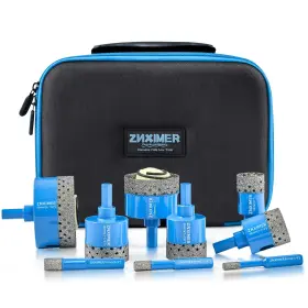 Znximer-thskd4 Znximer Diamond Hole Saw Kit - Core Drill Bits Set For Ceramic Grani