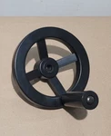 ONE(1) Delta Table Saw 34-670 36-679 36-979 Metal Crank Handle Handwheel Used. Price: $23.00.
