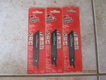3 Qty Tvermont American 4" 14TPI Hss Masonite Nailed Wood Reciprocation Blade New. Price: $12.44.