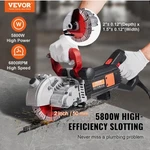 Wall CHASER-5800W Concrete Grooving CUTTINGMACHINE,6800RPM,LASER,W.PUMP,5S Blade New. Price: $275.00.