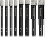 Dkibbith 8 Pack Vacuum Brazed Diamond Drilling Bits - Granite Marble Tile New. Price: $20.00.