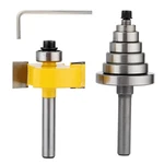 Jttjdb 1/4-INCH Shank Rabbet Router Bit With 6 Small, Silver And Yellow New. Price: $17.44.